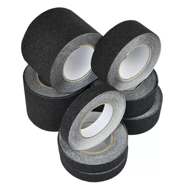 Anti Slip Non Skid Black Tape High Grip Sticky Backed Adhesive Floor Safety