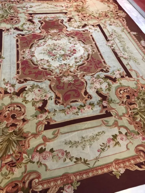 Rare Antique 19th Century French Aubusson Carpet, France