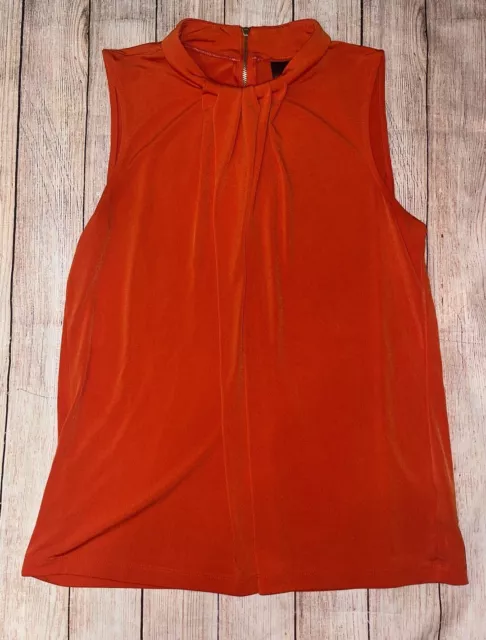 Women’s Large Worthington  Orange Sleeveless Shirt Blouse