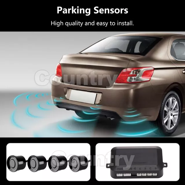 OZ LED Reverse Backup Radar Display 4 Parking Car Parking Sensor System Kit 3