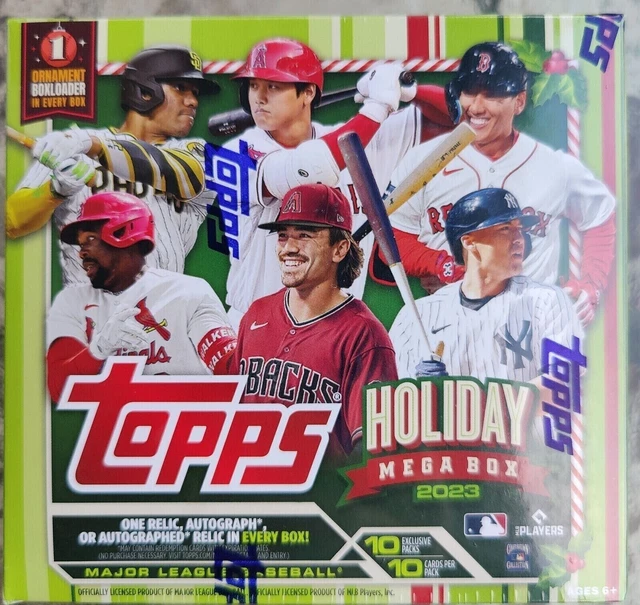 5X 2023 TOPPS Holiday MLB Baseball Cards Mega Box 5 Pack Bundle 24.