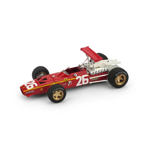 Miniature GP Replicas 1/18 GP112B - Ferrari 312 F1 1968 #6 Jacky Ickx - Résine