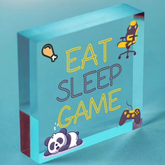 Gioco Regali Eat Sleep Novità Gamer Figlio Camera da Letto Accessories 8