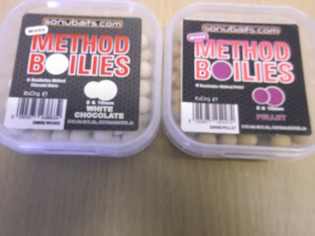 white chocolate and pellet flavour boilies 8mm and 10 mm