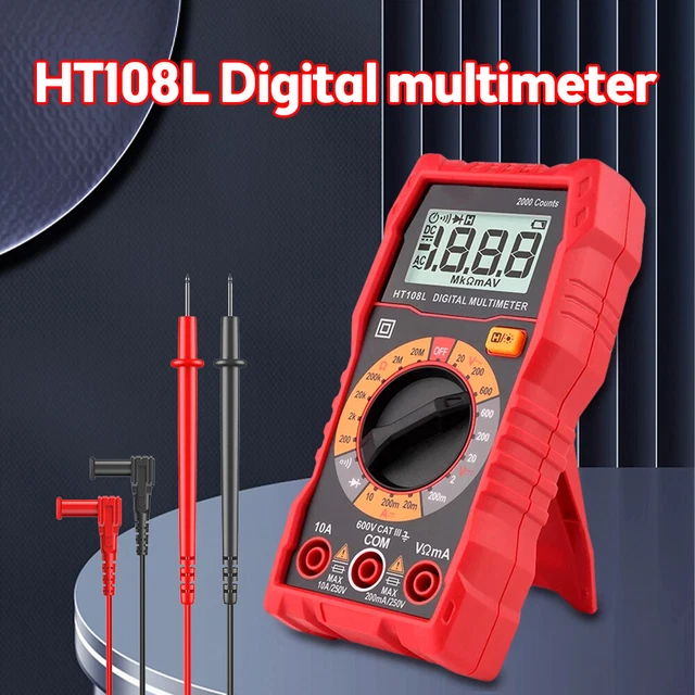 DIGITAL MULTIMETER HT108L AC DC Voltmeter Ammeter Ohmmeter Volt Tester