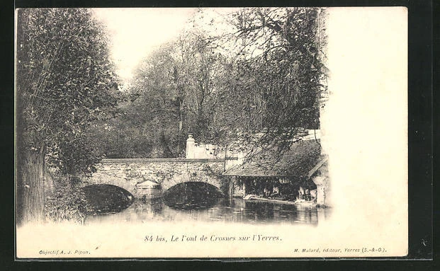CPA Crosnes-sur-l´Yerres, Le Pont, Alte pont 1906