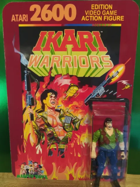 custom action figures 3.75 Atari 2600 Edition Ikari Warriors art figure.
