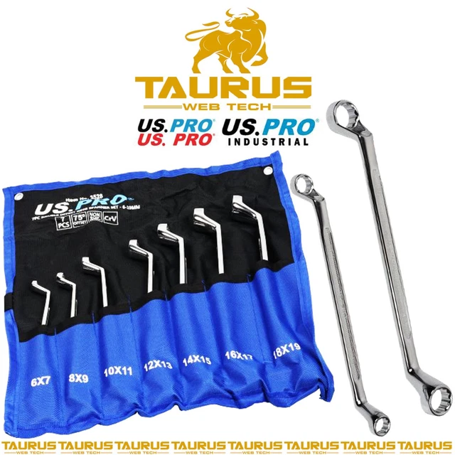 Vim Tools 7pc Metric Thin / Flat Wrench Set 6-19mm w/ Holder #MFW100