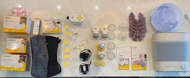 Medela Pump In Style Breast Milk Pump MEGA BUNDLE incl. 2 PHILIPS sterilizers