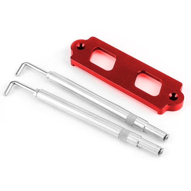 Red Battery Retaining Clamp Holding Clamp Bracket Bolt Tie Down Kit Set Van Boat