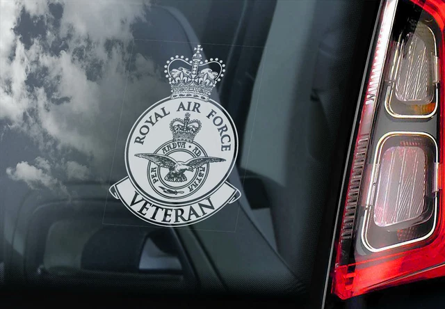 Royal Engineers Veteran Car Sticker – Military Army Forces Window Decal (White On Clear)