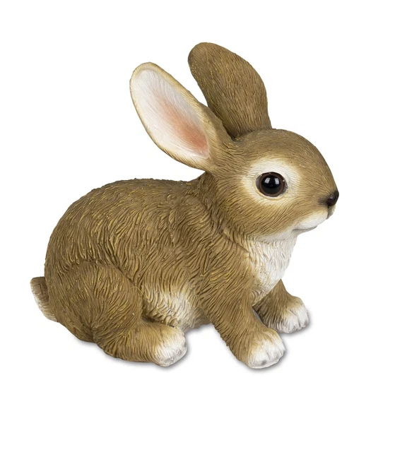 Coniglio Pasqua Decorazione Giardino Statua Fedele Alla Natura Braun 10x5x10cm