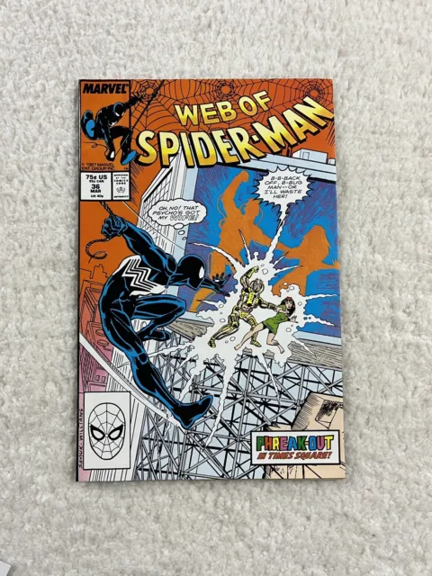 Web of Spider-Man 36 1ST Appearance Of Tombstone Marvel Comics 1987