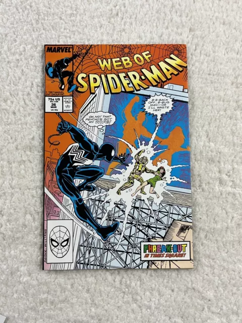 Web of Spider-Man 36 1ST Appearance Of Tombstone Marvel Comics 1987