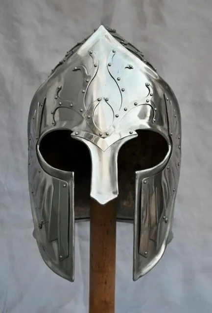 18 Guage Medieval Armor Lotr Gondor Helmet LARP SCA Steel Viking helmet