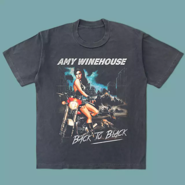 Colección Amy Winehouse Cantante Regalo Para Fan Negra S-2345XL Camiseta Unisex TMB4