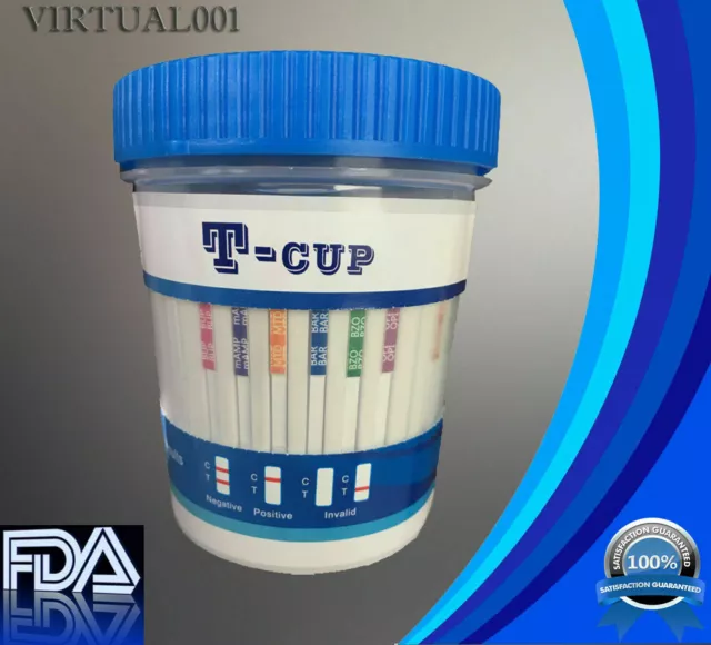 12 Panel Drug Test Single Cup T-Cup Stay Clean CLIA Waived