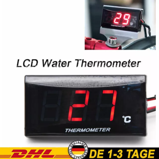 TERMOMETRO 12 VM motore display LCD digitale sensore temperatura acqua DE  EUR 20,73 - PicClick IT