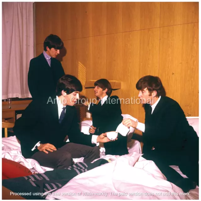 The Beatles Stockholm Sweden Oct 1963 1st Foreign Tour Hotel Continental 12X8 #1