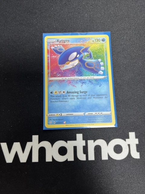 Pokemon Card Kyogre 021/072 Shining Fates Amazing Rare Near Mint