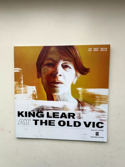KING LEAR At The Old Vic theatre Programme GLENDA JACKSON