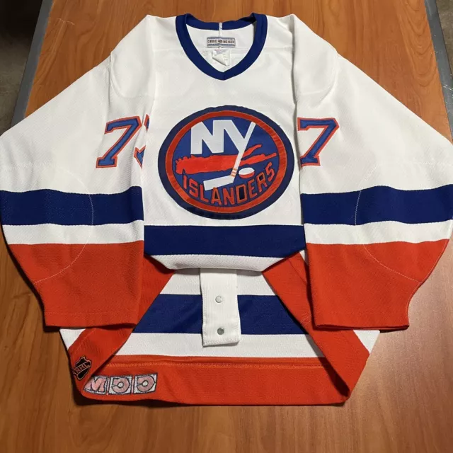 New York Islanders Pro Authentic CCM Wave White 58G Jersey Tommy Salo Team  Issue