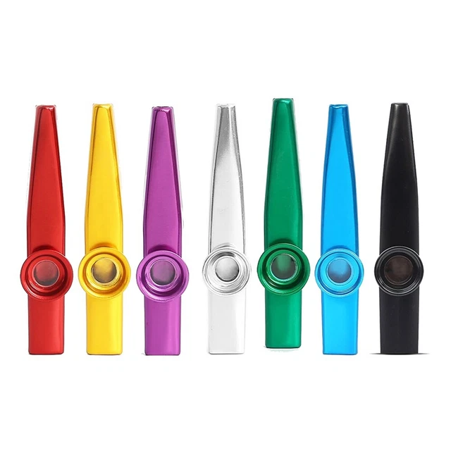Praktisch Metall Kazoo Mundharmonika 2.5 Cm Aluminium Flöte Gitarrenpartner