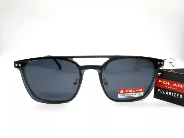 Polar Lunettes Polarisé Type ray ban Aviator Bleu Métal Supplémentaire 2