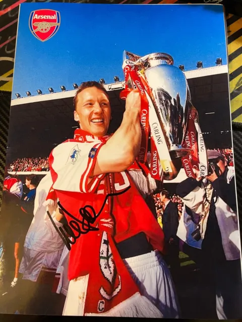 Lee Dixon Hand Signed 12x8 picture photo edits poster Arsenal England