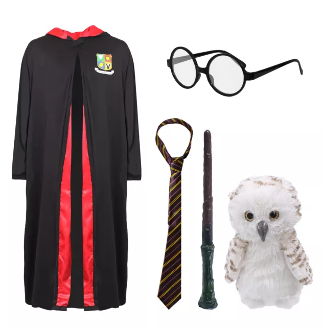 Wizard Robe Costume Accessories Book Day School Unisex Adults Childs Fancy Dress