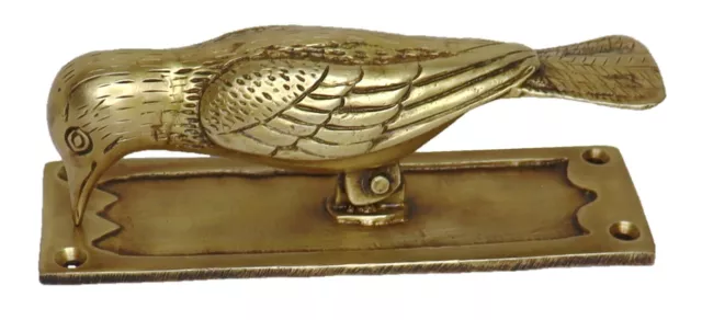 Bird Shape Antique Vintage Style Handmade Brass Door Bell & Knocker Home Decor