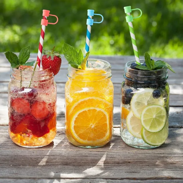6PCS DUST-PROOF STRAW Tip Caps Cute Straw Toppers Straw Cover Cap for Straw  $4.32 - PicClick AU