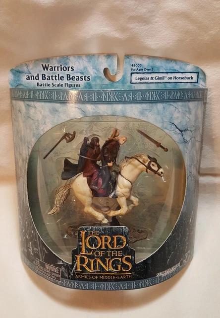 Figurine Cheval Articulé Le Seigneur Des Anneaux Toy Biz 2004, 30,5 Cm