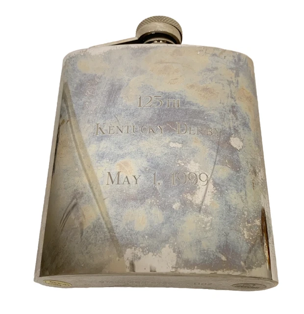 Vintage Kentucky Derby May 1 1999 Stainless Steel Flask Needs Polishing SMY05