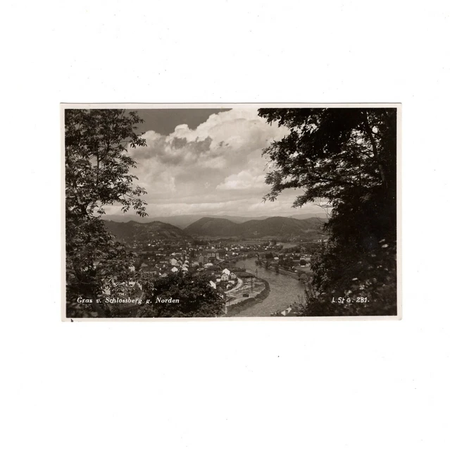 AK Ansichtskarte Graz vom Schlossberg gegen Norden - 1939