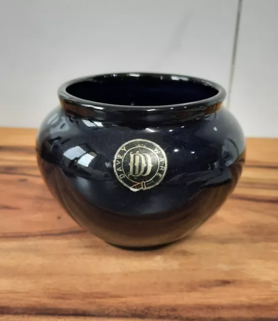 Vintage Davey Ware small pottery vase / bowl with original sticker - Australian