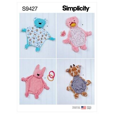 Patrón de costura SIMPLICITY ~ 9427 manta sensorial animal bebé bebé
