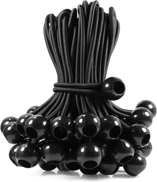 Ball Bungee Cords 12 Inch Uv Resistant Heavy Duty Tie Down Cord50 Piece