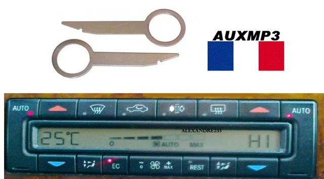 2 Clés Spéciales Pour Retirer L’interrupteur De La Console Centrale Audi A3 8V | Outil Pratique Et Solide
