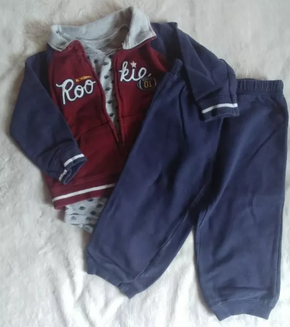 Carters baby boy short sleeve shirt rookie jacket and pants 18 month infant wear