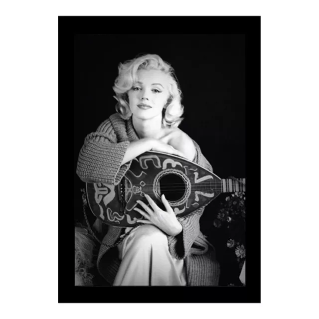 MARILYN MONROE LUTE 13x19 FRAMED GELCOAT POSTER ICONIC MODEL BEAUTY GIFT NEW!!!!