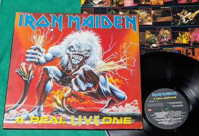 Iron Maiden - A Real Live One BRAZIL 1st press LP 1993 EMI Gatefold