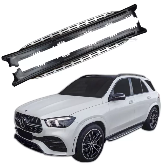 PEDANE LATERALE SOTTOPORTA  ALLUMINIO per MERCEDES GLE V167 DAL 2019