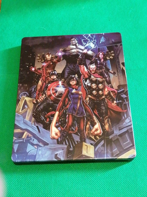 Marvel's Avengers PS4 – Édition FR + SteelBook + Badges Préco, Neuf Sous Cello