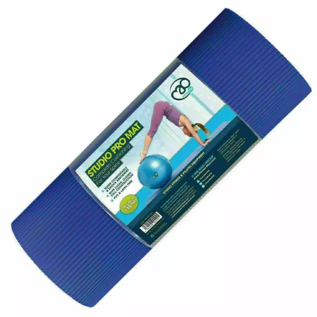 Fitness Mad Studio Pro Mat 180cm Yoga Gym Studio Pilates