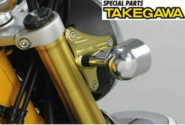 NEW! Takegawa #05-08-0463 Head light stay set / GOLD / Honda Monkey 125 / JAPAN!