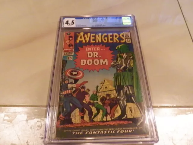 1966 Marvel Avengers #25 Fantastic Four & Doctor Doom Appearance Cgc 4.5