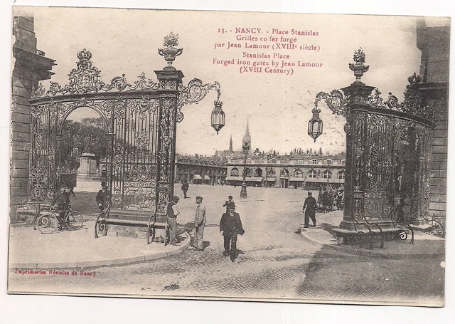 nancy  place stanislas  grilles en fer forgé