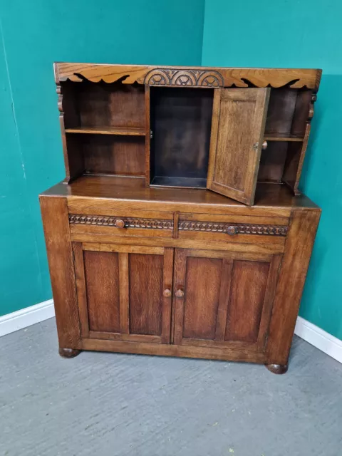An Antique Mid 20th Century Oak Sideboard Dresser Cabinet ~Delivery Available~ 3