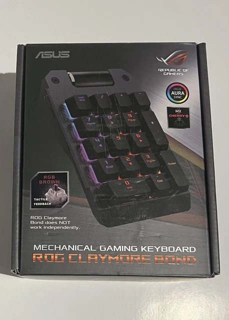 ASUS Republic of Gamers Claymore Bond RGB Detachable Keypad Cherry MX Red